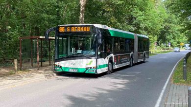 In Biesenthal wird gebaut - Bus hält aktuell nicht am Strandbad